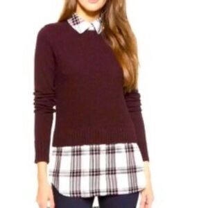 Veronica Beard burgundy sweater size large